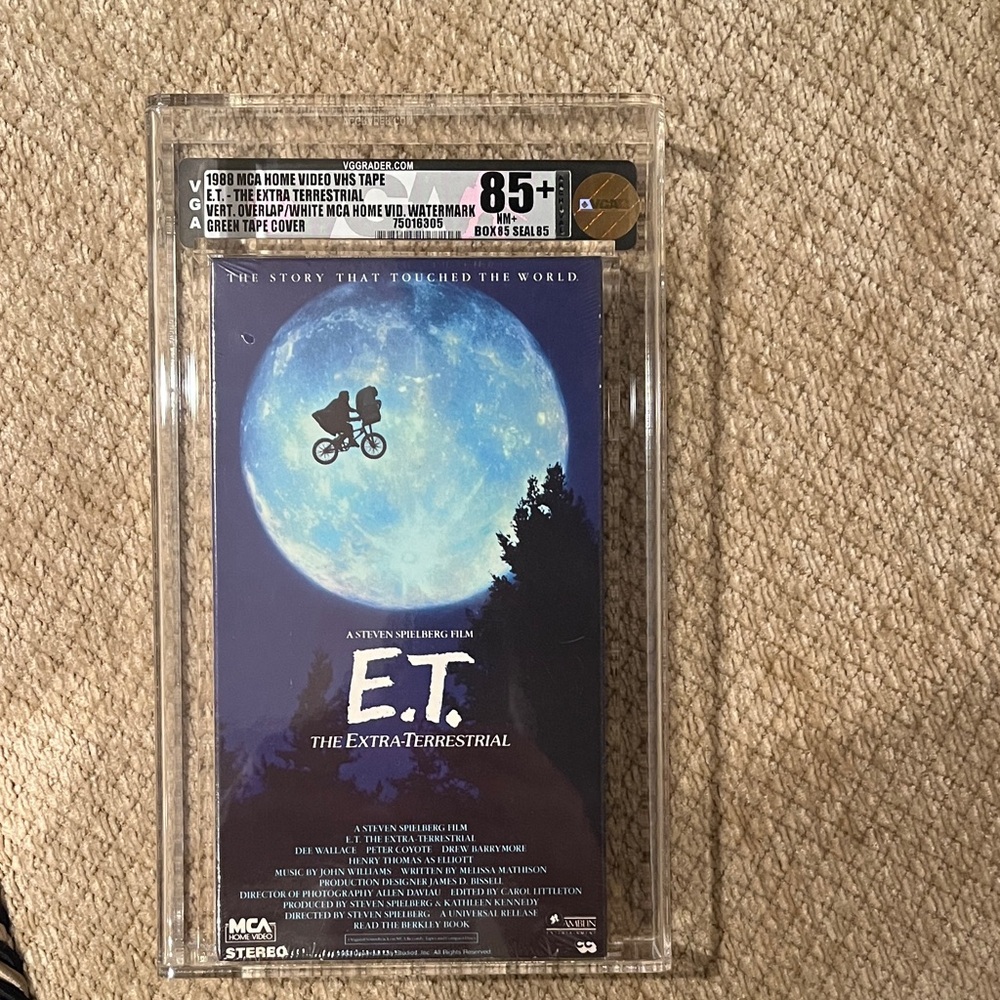 E.T. The Extra-Terrestrial VHS Tape VGA Graded